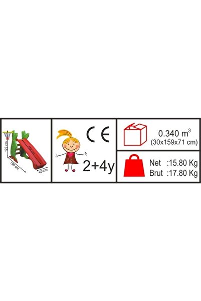 KingKids King Kids Potalı Kaydırak Yeşil