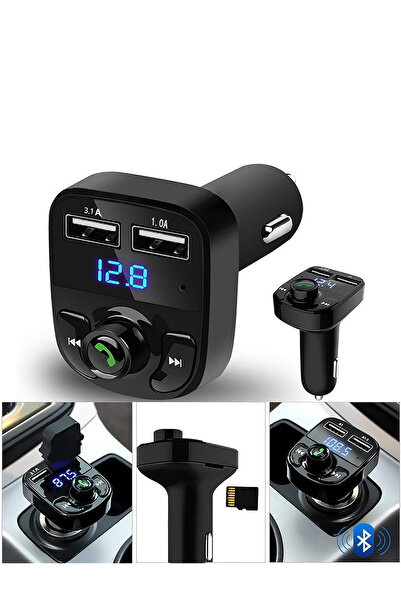 Ganjem Fm Transmitter Cihazı Araç İçi Bluetooth Usb Radyo Müzik Çalma Cihazı ...