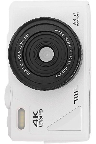 DKH Digital Camera, Autofocus UHD 4K Vlogging Camera with 3 Inch Flip Screen, 64MP 18X Digital