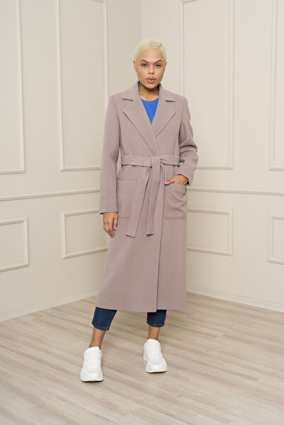 KENT BELİ KUŞAKLI KAPİTONELİ BORNOZ MODEL - 32515-PY-K-N