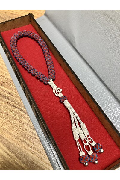 Black Sea Port Trabzon El Örmesi Bordo Mavi Kazaz Tespih