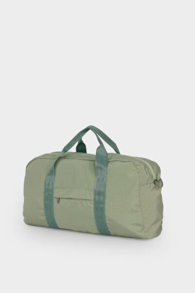 ICONE BAG Icone Kadın Paraşüt Kumaş Önü Cepli Unisex Spor Fitness Gym Çantası Su Yeşili