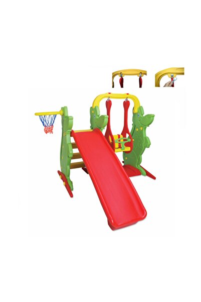 King Kids Slide Swing Set A Green