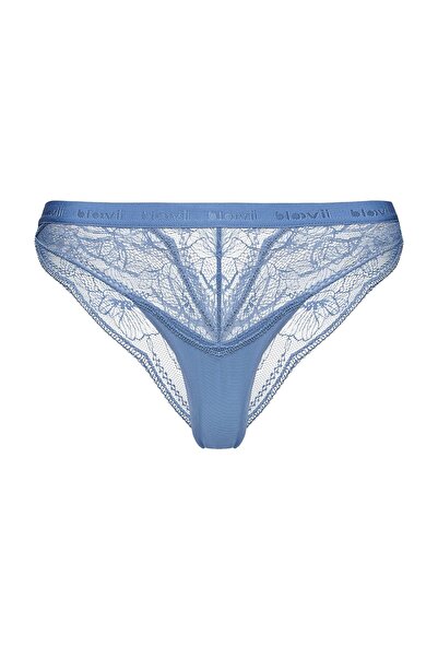 ESOTIQ Chiloți brazilieni pentru femei, cu bandă lată din dantelă și plasă, cu logo, sexy și romantici | Corissa