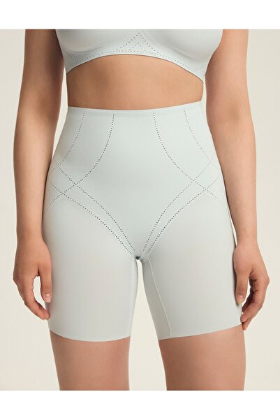 ESOTIQ Pantaloni scurți modelatori, lenjerie intimă, talie înaltă, invizibili, care slăbesc, stil motociclist | Sleeky