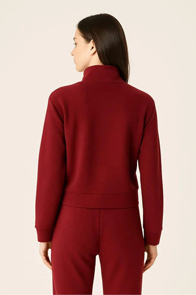 Guess Olympe Kadın Mor Aktif Modal Karışımlı Scuba Sweatshirt V4YQ05KCAY2-G4P2