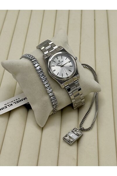 Daniel Klein Gümüş Renk Çelik Kordon Kadın Kol Saati 2 Yıl Garantili Çelik Ko...