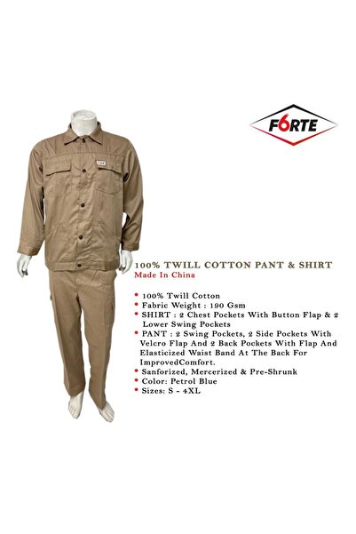 FORTE بدلة عمال | قميص و بنطلون من