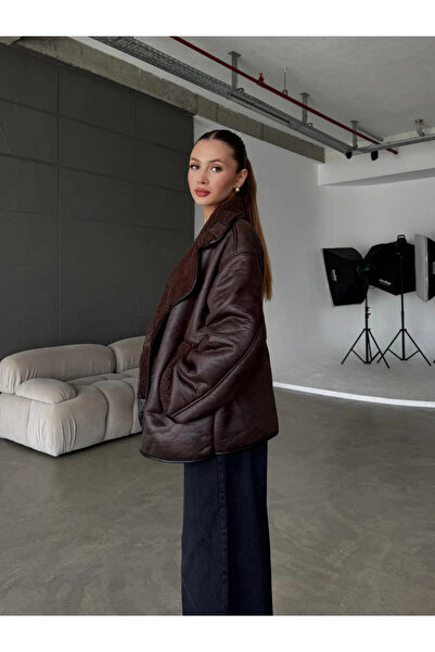 ASEDE Суедно яке с плюшена подплата, джобове и копчета