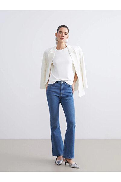 LC Waikiki Lcw jeans indigo flare women's jean pants