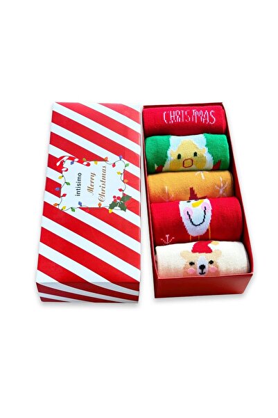 Welike Set de 5 perechi de șosete de Crăciun pentru copii