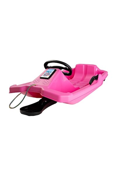 MARMAT Sled type bob, Niko, with steerable steering wheel and brake, for children, pink