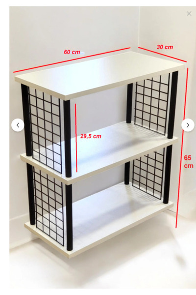 PEKA 3 Raflı Banyo Düzenleyici –Çevir Kur Çamaşır Makinesi Üstü Banyo Rafı