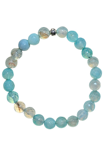 MMİF Agate Bracelet Natural 8mm Unisex Protection and Balance Stone