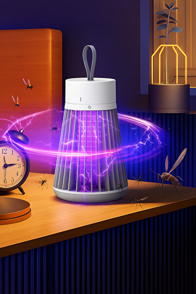 Hombak Şarjlı Elektrikli Çift Fonksiyonlu Uv Sinek Sivrisinek Öldürücü Sessiz...