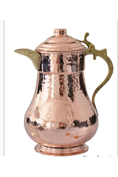 Genel Markalar Bakır çekiç dövme kapaklı sürahi 2 litre