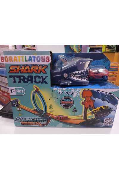 Boratila Toys مجموعة سيارات ديناصورات مكونة من 17 قطعة مع منصة إطلاق