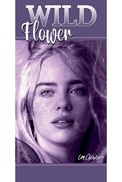 Billie Eilish Wild Flower prosop de baie, prosop de plajă 70x140cm