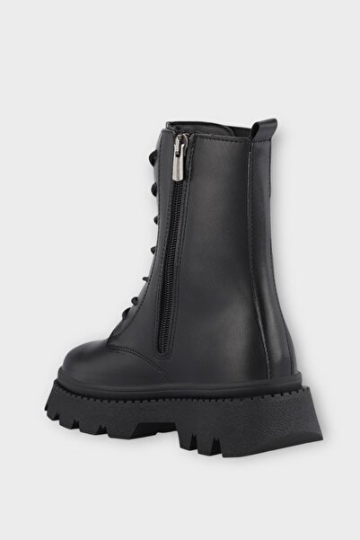 Liger Μπότες για κορίτσια με θερμική σόλα, ανθεκτικές στο κρύο και το νερό ΜΑΥΡΟ