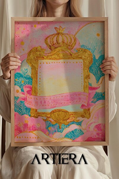 Artiera Ξύλινος πίνακας για το δωμάτιο των κοριτσιών Princess Dream Royal Pla...