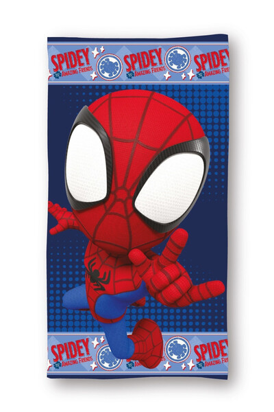 SPIDERMAN Spider-Man Spidey Action bath towel, beach towel 70x140cm (Quick Dry)