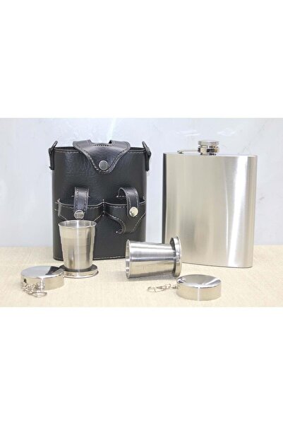 tienda fiesta Flask Set with Leather Case