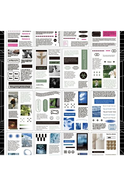 İthal E4-20 pagini cu inscripții Carte cu autocolante PET - Număr: 4