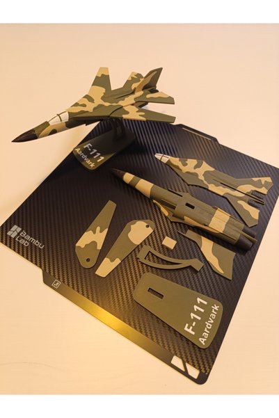 Titrek Toys F-111 Uçak Kit Kartı / Kendin Yap Hobi Kiti
