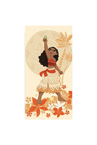 Disney Vaiana Πετσέτες μπάνιου Gaia Stone, πετσέτα θαλάσσης 70x140cm (γρήγορο...