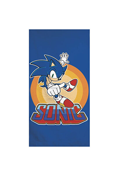Sonic Πετσέτα μπάνιου Hedgehog, πετσέτα θαλάσσης 70x140cm (γρήγορο στέγνωμα)