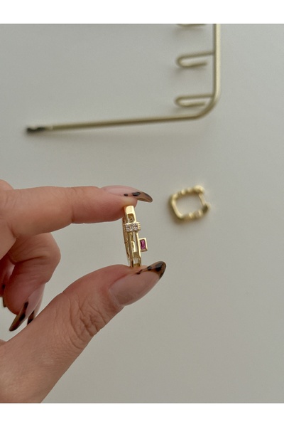 YOUES JEWELRY 316l Çelik 14 K Renk MİX Lüx Çift Renk Gold Silver VIP Seri Premium Kadın Küpe Minimal Küpe