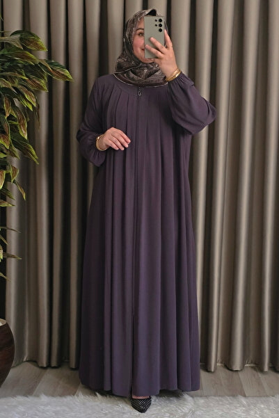 Elmas Tesettür Γυναικεία ρούχα χιτζάμπ μεγάλου μεγέθους Ινδονησιακό κρεμπέρι ρόμπα φεράζ