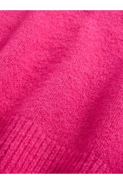 GAP Kız Çocuk Pembe CashSoft Bisiklet Yaka Kazak