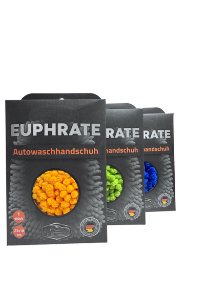 EUPHRATE Hamburg Brothers Mikrofiber Çift Taraflı Araç Yıkama Eldiveni 23x18 ...