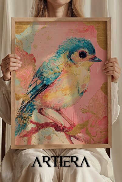 Artiera Ξύλινος πίνακας για κοριτσίστικο δωμάτιο Princess Dream Blue Sparrow