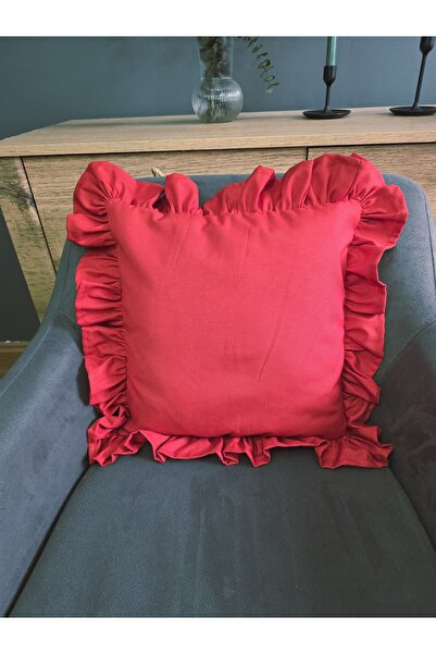 Angels' Collection Ruffled Throw Pillow Cover Has Liquid Repellent Property