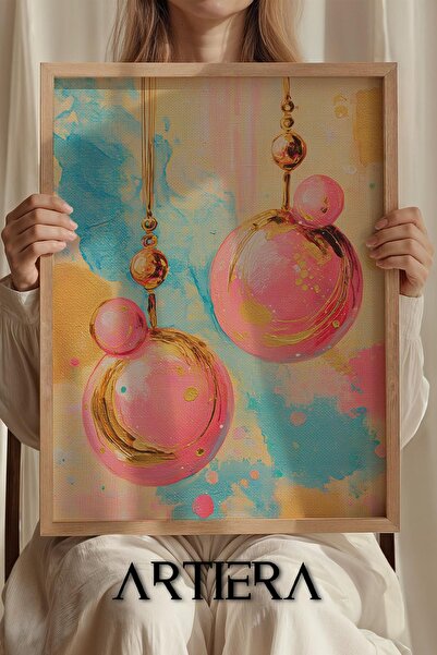 Artiera Πριγκίπισσα ονειρεύεται στο στρογγυλό σκουλαρίκι με μαργαριτάρια Ξύλι...