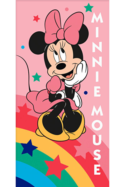 Minnie Mouse Disney Minnie Rainbow Star bath towel, beach towel 70x140 cm
