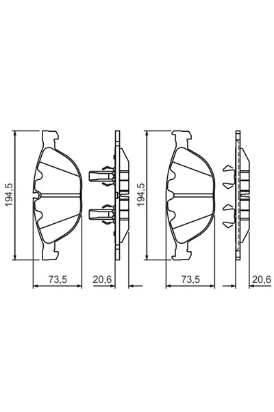 Bosch Set Placute Frana Frana Disc Alpina B7 Bmw 5/6/7