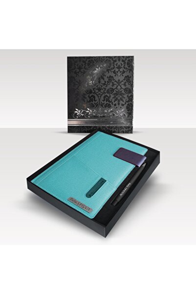 promosyon denizi Kişiye Özel Kutulu 2026 Tarihli Mıknatıs Kilitli Turkuaz Gün...