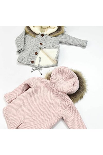 Nipperland Furry Baby Girl Knitwear Cardigan