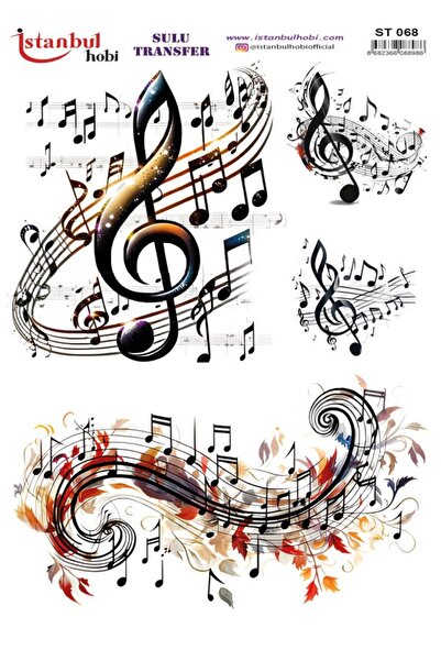 İstanbul Hobi ورق نقل مائي 25×35 سم ST-068