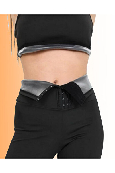 MODA Agrâflı Sauna Şort - Hızlı Yağ Yakımını Destekleyen, Bel ve Basen İncelten Termal Şort