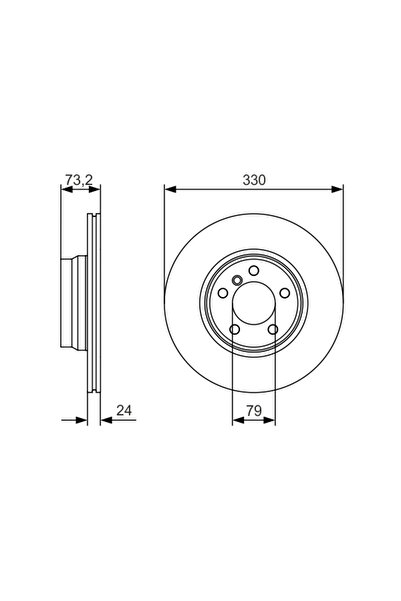 Bosch Brake Disc Bmw 2/3/4