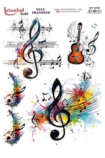İstanbul Hobi ورق نقل مائي 25x35 سم ST-075