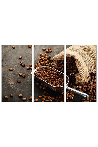 Generic Wall Plaque - Coffee Beans - 1570 - Divided into three pieces