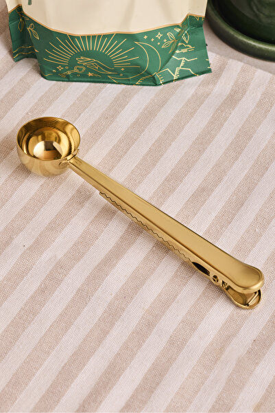 Perotti Rodos Gold Stainless Steel Clip-On Coffee Measuring Spoon 17.5 cm 15 ml