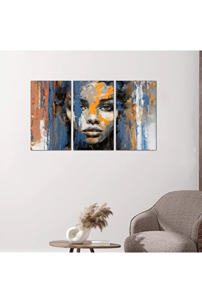 Generic لوحه جداريه رسمة إمرأّه - ٢٤١٦٢ - مقسمه ثلاثة قطع