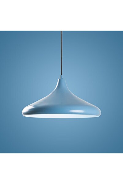 MOİRA Retro Tekli Sarkıt Avize Mavi, Dekoratif Metal Sıvama Başlık Lamba EYSA...