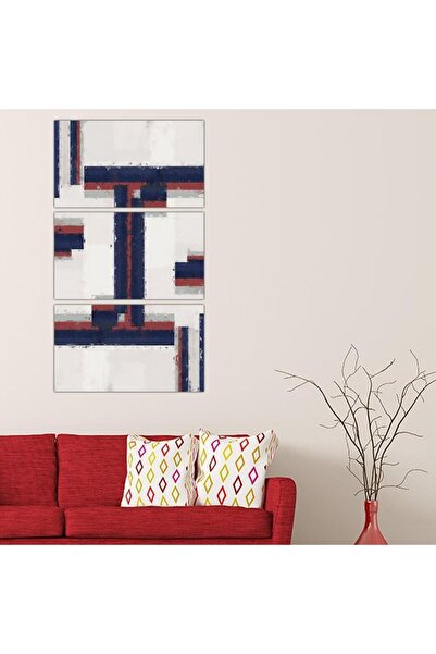 Generic لوحه جداريه مودرن فن تجريدي - 24012 - مقسمه ثلاثة قطع